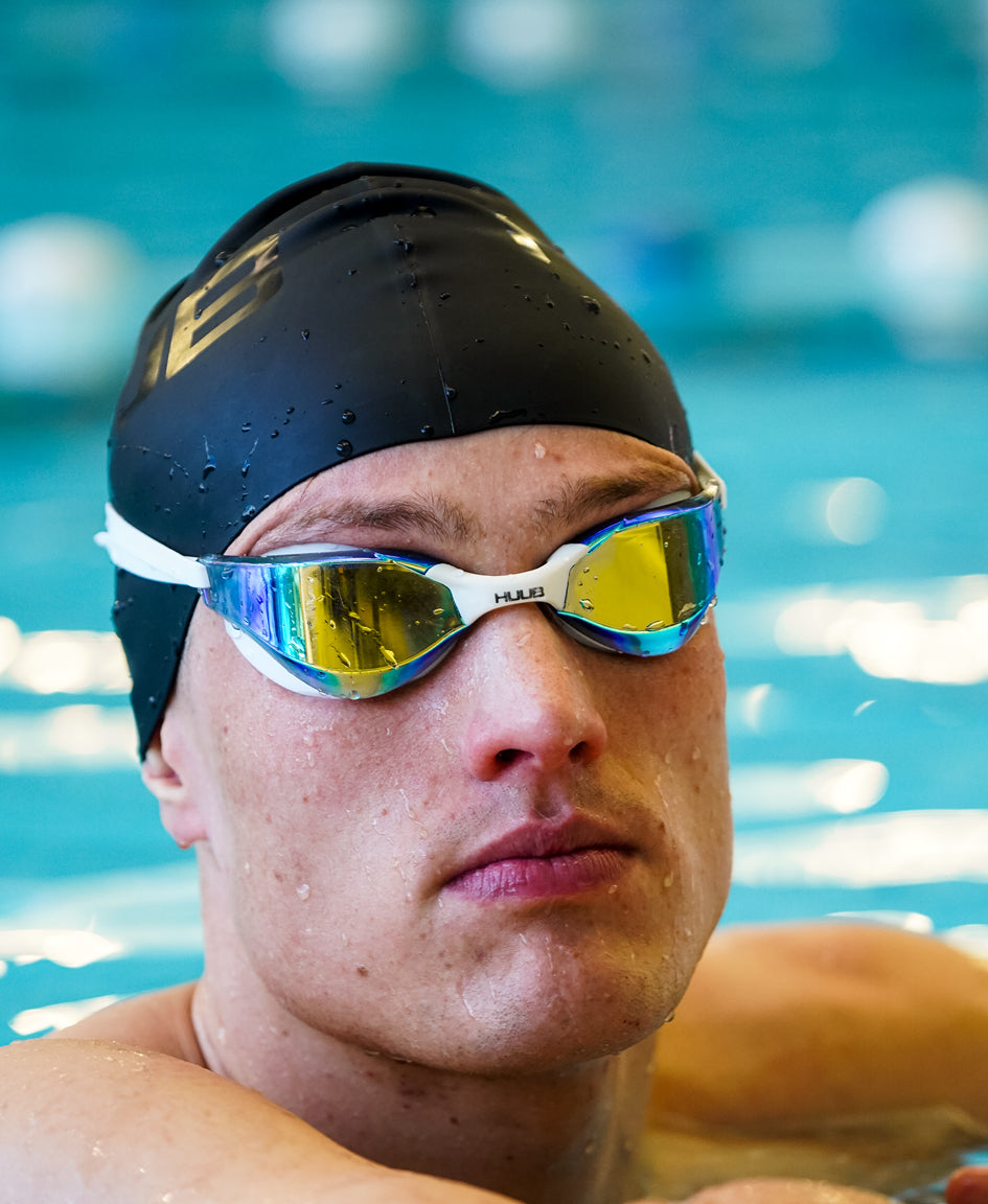 HUUB Lurz Swim Goggle silicone strap and frame view