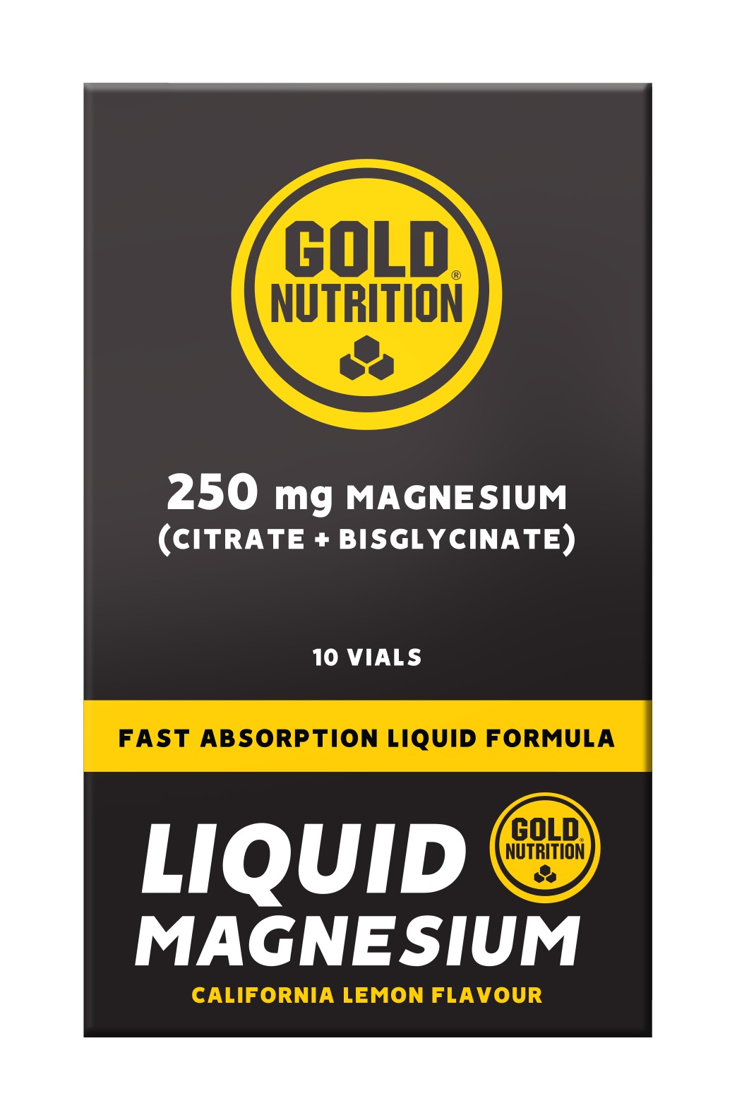 GoldNutrition Liquid Magnesium 25ml vial showing the front label.