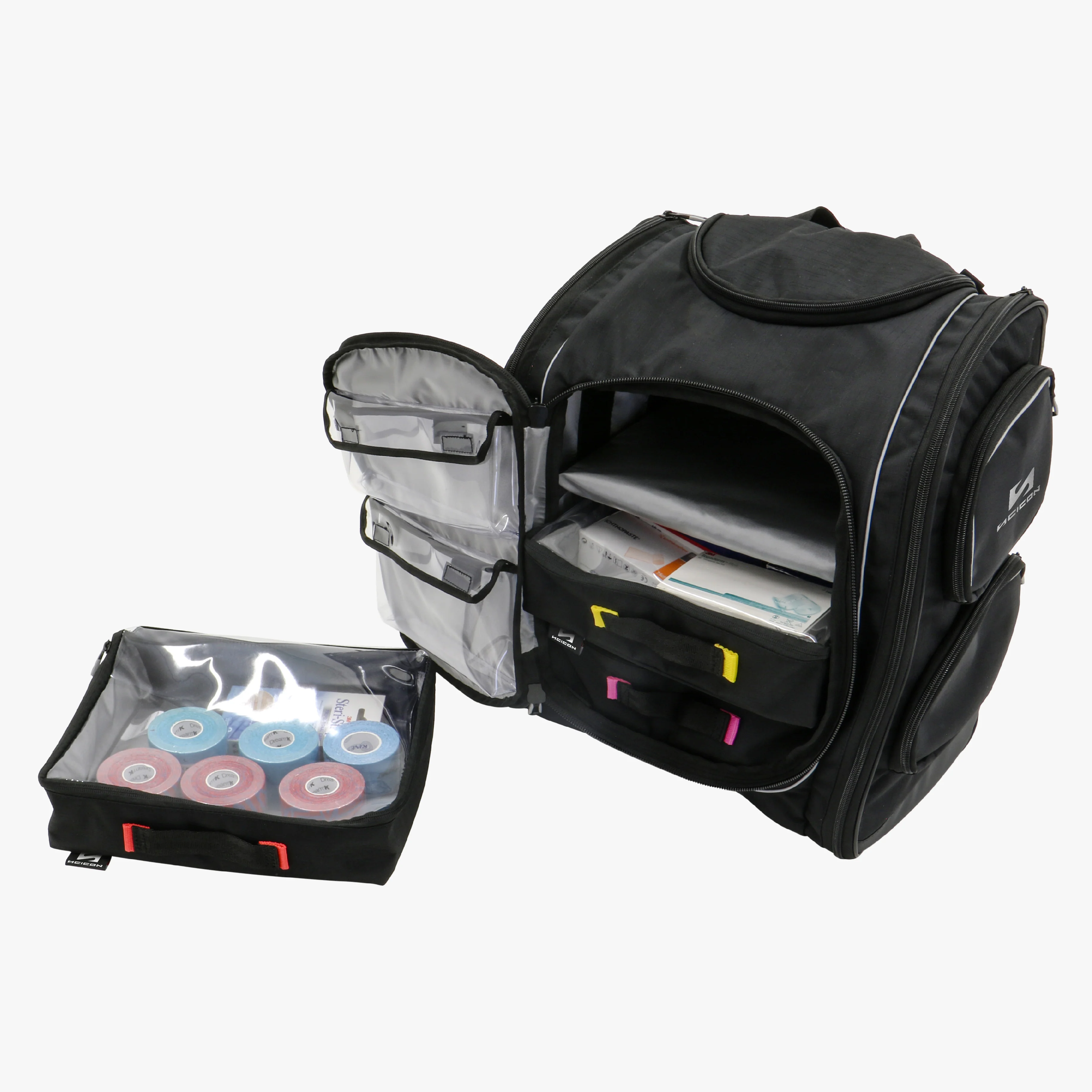 Scicon Physiotherapy Essentials Bag with multiple compartments for medical supplies and therapy tools.